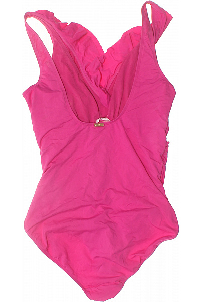 dámské jednodílné plavky s volánky růžové | Unimoda | obrázek 2