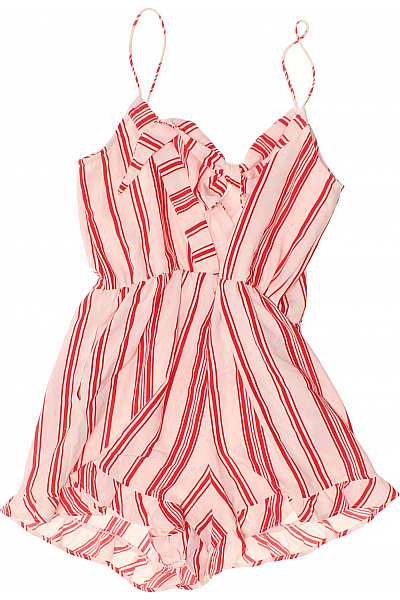 New look růžový pruhovaný overal bez rukávů letní Velikost 38 | New look | obrázek 3