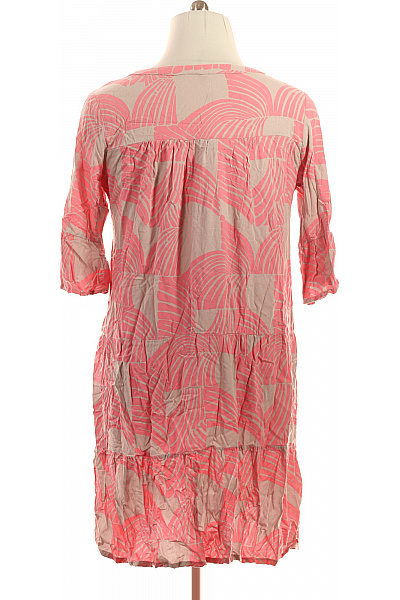 Sublevel Dámské šaty s krátkým rukávem růžové květované volnočasové Velikost XXL | Sublevel | obrázek 2