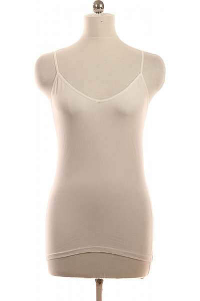 LAWRENCE GREY Dámské bílé tílko basic bez rukávů bavlněné Vel. M | LAWRENCE GREY | obrázek 2