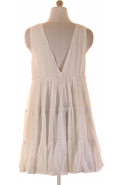 devotion twins Bílé bavlněné šaty bez rukávů volnočasové letní boho mini Vel. EU M | devotion twins | obrázek 3