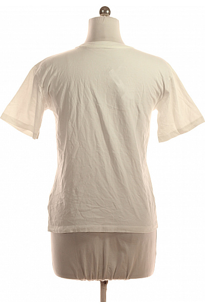 Calvin Klein Dámské tričko s krátkým rukávem a potiskem bílé bavlněné Velikost M | Calvin Klein | obrázek 3