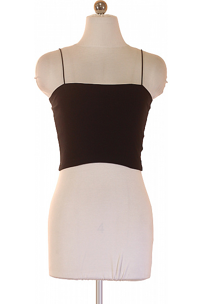 Sublevel dámské černé tílko bez rukávů crop top basic Velikost L | Sublevel | obrázek 2