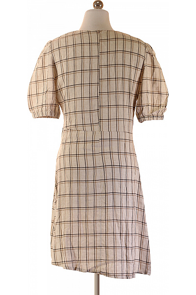 STUDIOFAVN Dámské kostkované šaty s krátkým rukávem a výstřihem do V Velikost 36 | STUDIOFAVN | obrázek 2