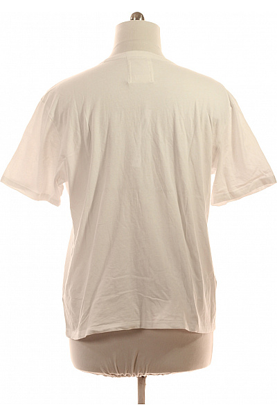 NOWADAYS Pánské tričko s krátkým rukávem bílé bavlněné basic s výšivkou Vel. XXL | NOWADAYS | obrázek 2