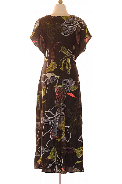 ZARA dámské květované šaty s krátkým rukávem zavinovací midi Velikost L | ZARA | obrázek 3