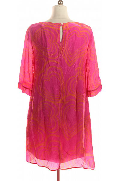 LIEBESKIND Dámské šaty s dlouhým rukávem růžové s potiskem srdce volnočasové Velikost 38 | LIEBESKIND | obrázek 2