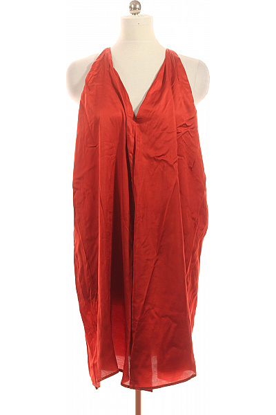 LAUREN VIDAL Dámské šaty Bez Rukávů Letní Volné červené Vel. S