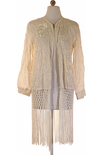 ZARA Dámský cardigan s dlouhým rukávem ažurový s třásněmi Vel. S | ZARA | obrázek 2