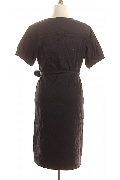 GERRY WEBER Dámské bavlněné šaty s krátkým rukávem a páskem letní volnočasové černé Vel. 42 | GERRY WEBER | obrázek 2