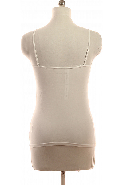 LAWRENCE GREY dámské bílé tílko bez rukávů basic bavlna Velikost M | LAWRENCE GREY | obrázek 2