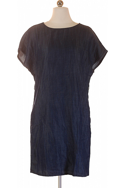 ARMANI dámské džínové šaty krátký rukáv volnočasové modré Vel. 38 | ARMANI | obrázek 2