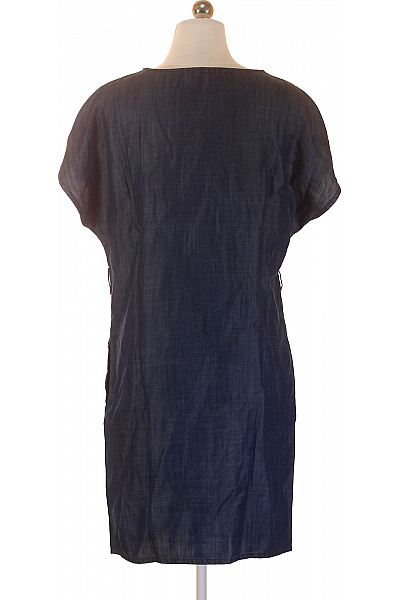 ARMANI dámské džínové šaty krátký rukáv volnočasové modré Vel. 38 | ARMANI | obrázek 3