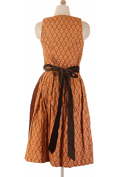 Trachtenmanufaktur Hnědé šaty bez rukávů s páskem a vzorem Velikost EU 34 | Trachtenmanufaktur | obrázek 2