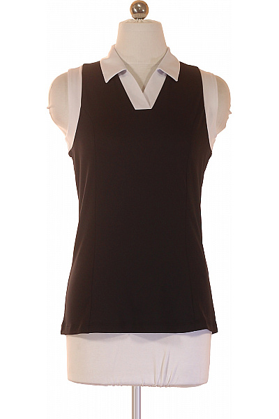 Callaway Dámské černé Tričko Bez Rukávů S Límečkem Elegantní Velikost XS