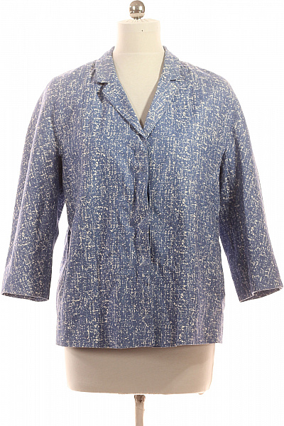 COS Dámský bavlněný vzorovaný kabát jarní moderní tříčtvrteční Vel. 42 | COS | obrázek 2