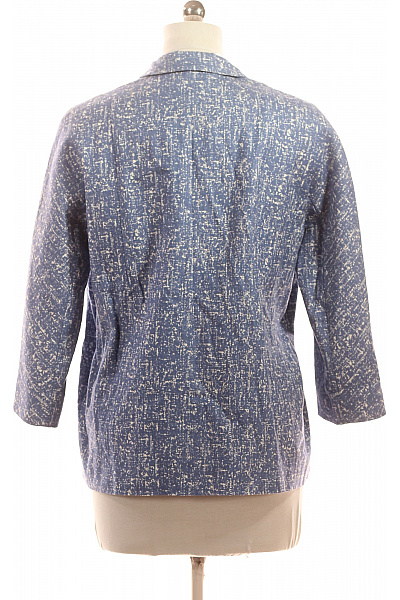 COS Dámský bavlněný vzorovaný kabát jarní moderní tříčtvrteční Vel. 42 | COS | obrázek 3