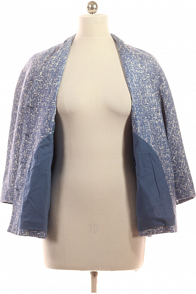 COS Dámský bavlněný vzorovaný kabát jarní moderní tříčtvrteční Vel. 42 | COS | obrázek 4