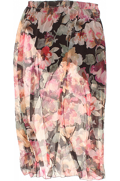 Dámská dlouhá květinová sukně s rozparkem průsvitná Velikost M | Unimoda | obrázek 2