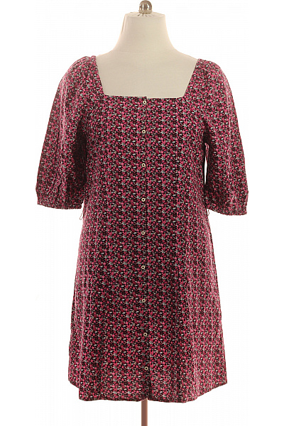 Esprit Dámské šaty s krátkým rukávem květované růžové volnočasové Velikost DE XL | Esprit | obrázek 2