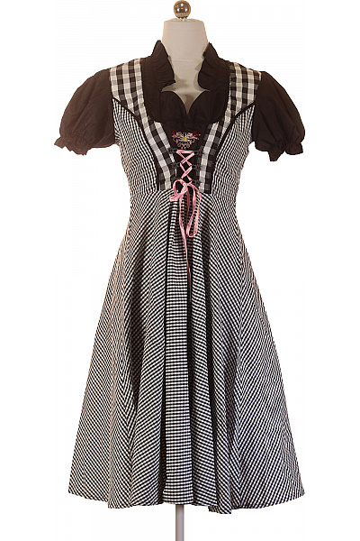 Fashion Dámské šaty s krátkým rukávem kostkované retro Velikost 36 | Fashion | obrázek 2