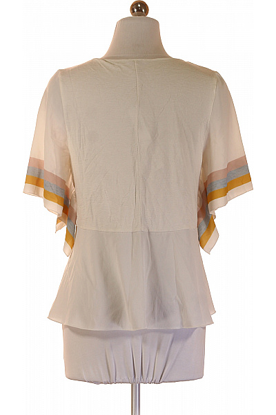 ZARA Dámská halenka krátký rukáv volná pruhovaná béžová Vel. S | ZARA | obrázek 3