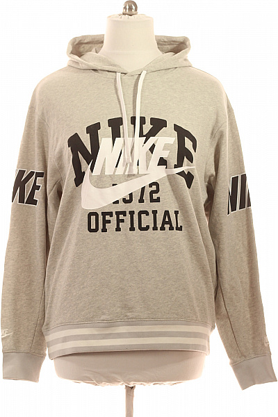 Nike Pánská šedá bavlněná mikina s kapucí a potiskem Velikost L | Nike | obrázek 2