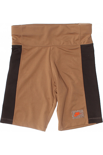 Nike Dámské Hnědé Sportovní Kraťasy S Vysokým Pasem Vel. M