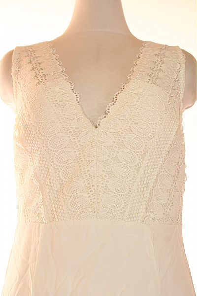 IVY & OAK Dlouhé bílé svatební šaty krajkové V-výstřih letní boho Velikost S | IVY & OAK | obrázek 3