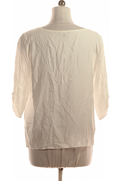 LAWRENCE GREY Bílá halenka s krátkým rukávem a mašlí Vel. EU 40 | LAWRENCE GREY | obrázek 3