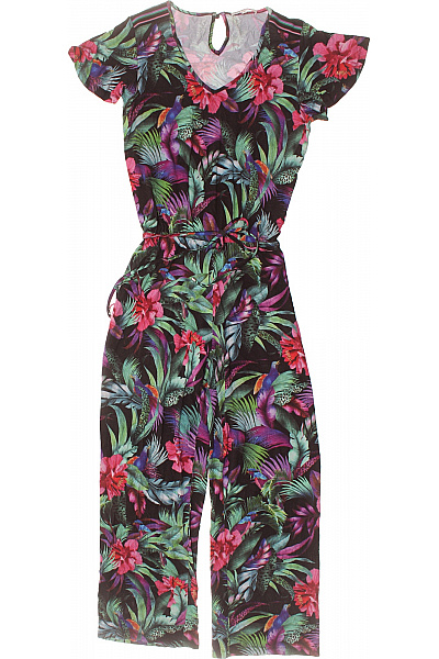 Tramontana dámský overal krátký rukáv květinový vzor barevný letní Velikost M | Tramontana | obrázek 2