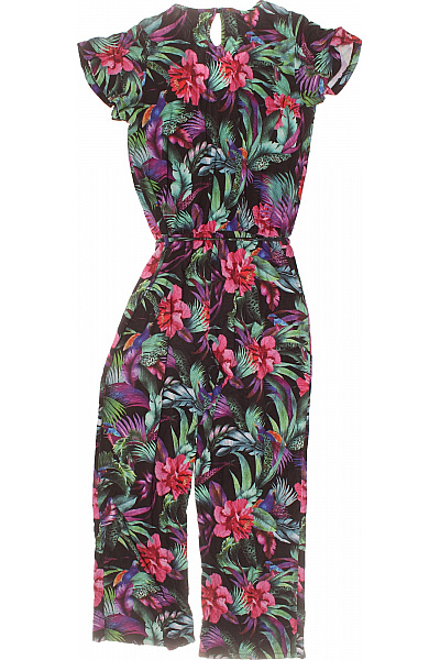 Tramontana dámský overal krátký rukáv květinový vzor barevný letní Velikost M | Tramontana | obrázek 3