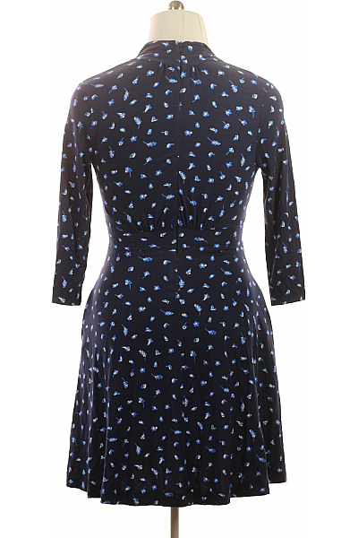 Dámské šaty květované modré volnočasové Velikost S | Unimoda | obrázek 3