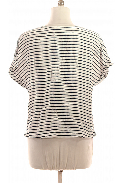 s.OLIVER Dámská halenka s krátkým rukávem a výstřihem do V pruhovaná volná Vel. 40 | s.OLIVER | obrázek 2