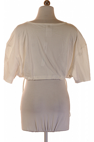 ADIDAS Dámské tričko s krátkým rukávem a kulatým výstřihem crop top bílé Vel. UK 1X | ADIDAS | obrázek 3