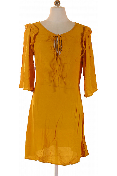 MANGO dámské šaty žluté krátké volnočasové boho Velikost S | MANGO | obrázek 2