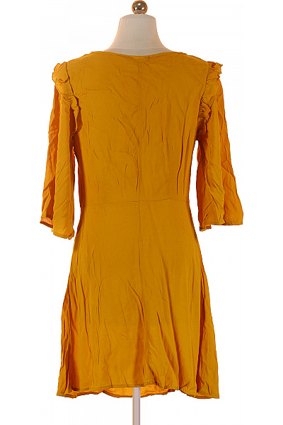 MANGO dámské šaty žluté krátké volnočasové boho Velikost S | MANGO | obrázek 3