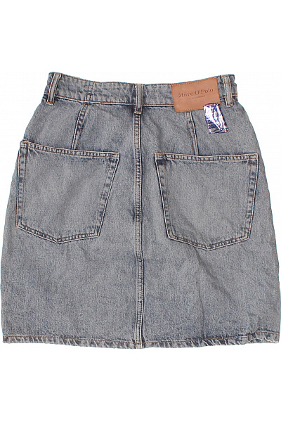 Marc O´Polo Dámská džínová sukně modrá s kapsami rovná ke kolenům Velikost 27 | Marc O´Polo | obrázek 2