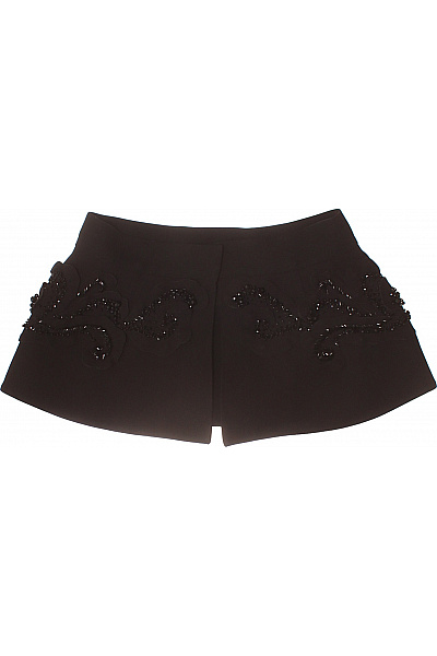 černá mini sukně s výšivkou elegantní večerní Velikost 36 | Unimoda | obrázek 3