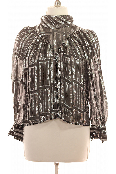 Dámská halenka s dlouhým rukávem a stojáčkem Vel. XXL | Unimoda | obrázek 2