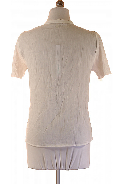 Esprit Bílá bavlněná košile s krátkým rukávem a výšivkou Vel. EU XS | Esprit | obrázek 2