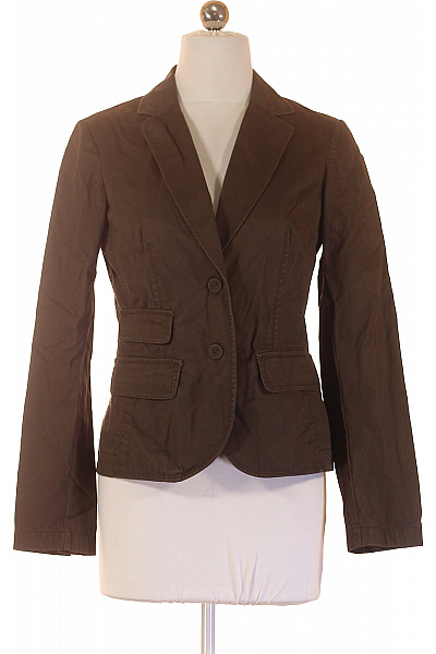 Esprit Dámské hnědé bavlněné sako elegantní volnočasové business Velikost 32 | Esprit | obrázek 2