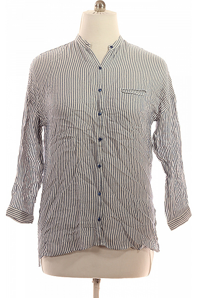 ZARA Dámská Pruhovaná Košile S Dlouhým Rukávem Ležérní Vel. L