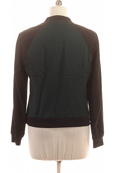 TAIFUN Dámská bomber mikina tmavě zelená černá prošívaná na zip Velikost M | TAIFUN | obrázek 3