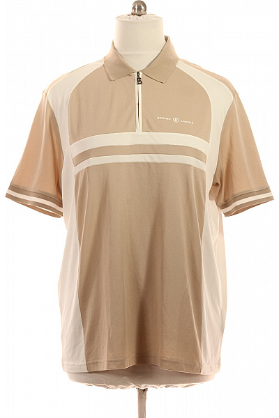 Bogner Pánské tričko s límečkem a krátkým rukávem béžové pruhované Vel. EU 3XL | Bogner | obrázek 2