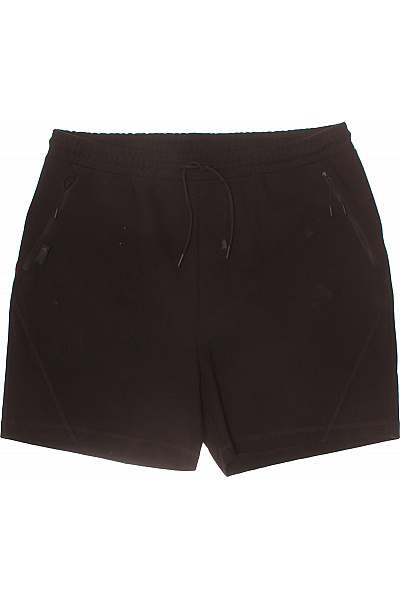 JACK & JONES Pánské černé Teplákové Kraťasy Sportovní Volnočasové S Kapsami Velikost L