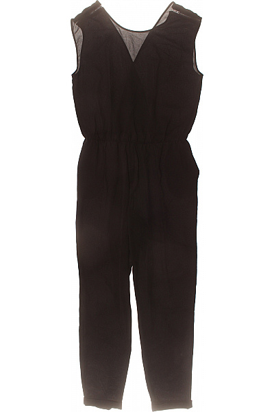 ZARA dámský černý overal bez rukávů šifonový elegantní Vel. M | ZARA | obrázek 2