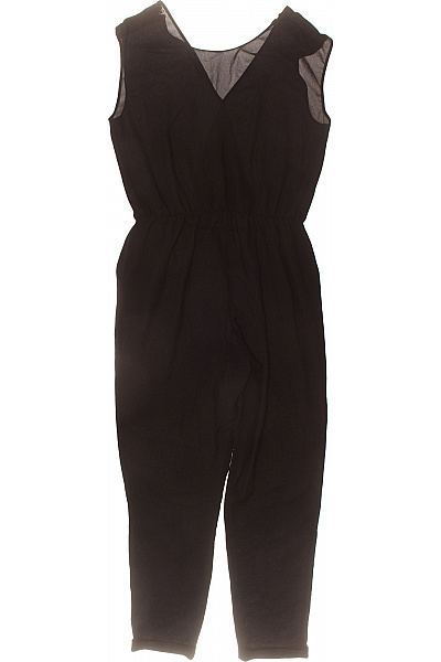 ZARA dámský černý overal bez rukávů šifonový elegantní Vel. M | ZARA | obrázek 3