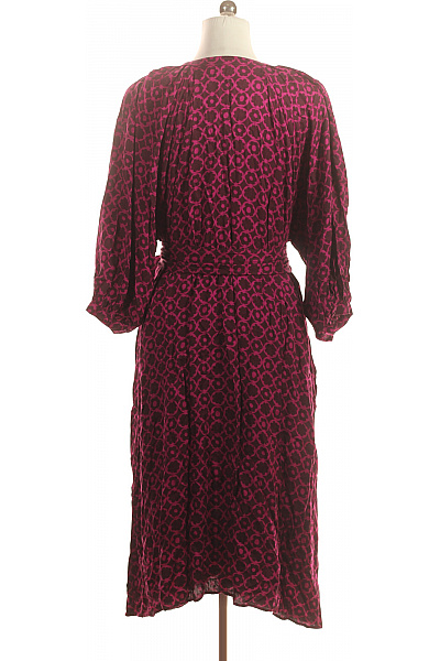 Seidensticker Dámské šaty s dlouhým rukávem a páskem fialové s potiskem Vel. EU 48 | Seidensticker | obrázek 2