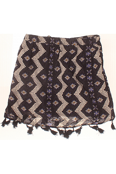 MANGO Dámská zavinovací vzorovaná mini sukně s třásněmi letní Velikost M | MANGO | obrázek 3